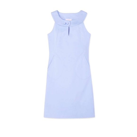 Tory Burch Gerritt Dress Light Blue Sleeveless size 6 US - Picture 3 of 9
